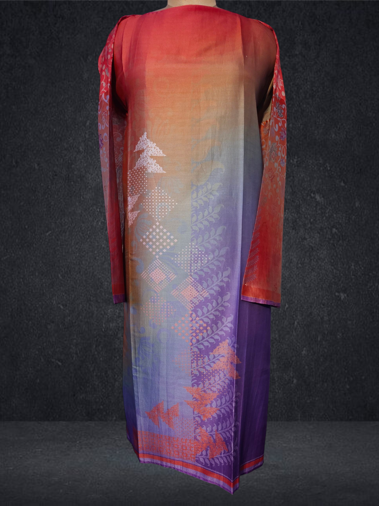 Semi Stitched Chanderi Casual Suitset VISHAL KAPUR