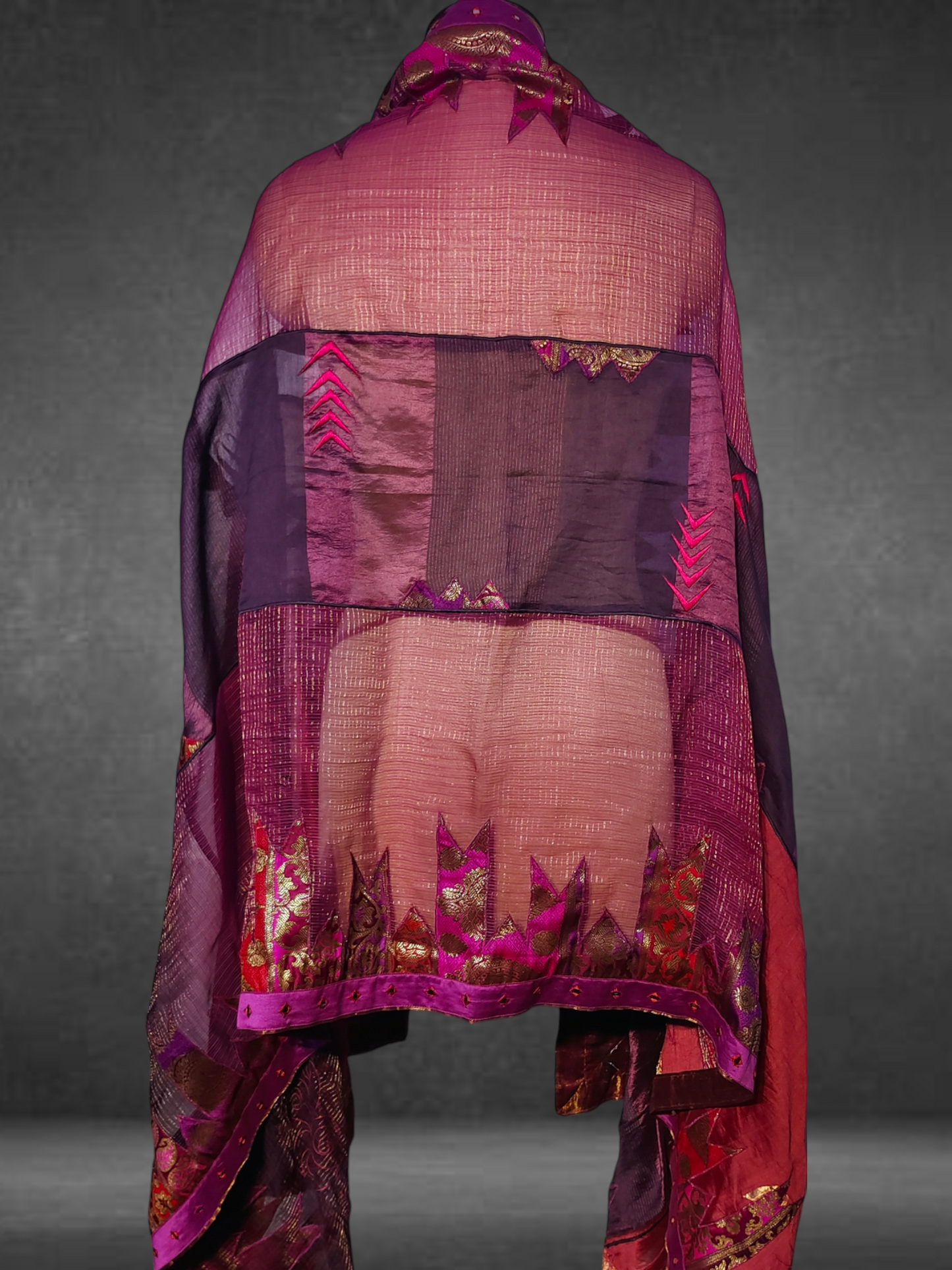 Chanderi Zari Woven Brocade Dupatta