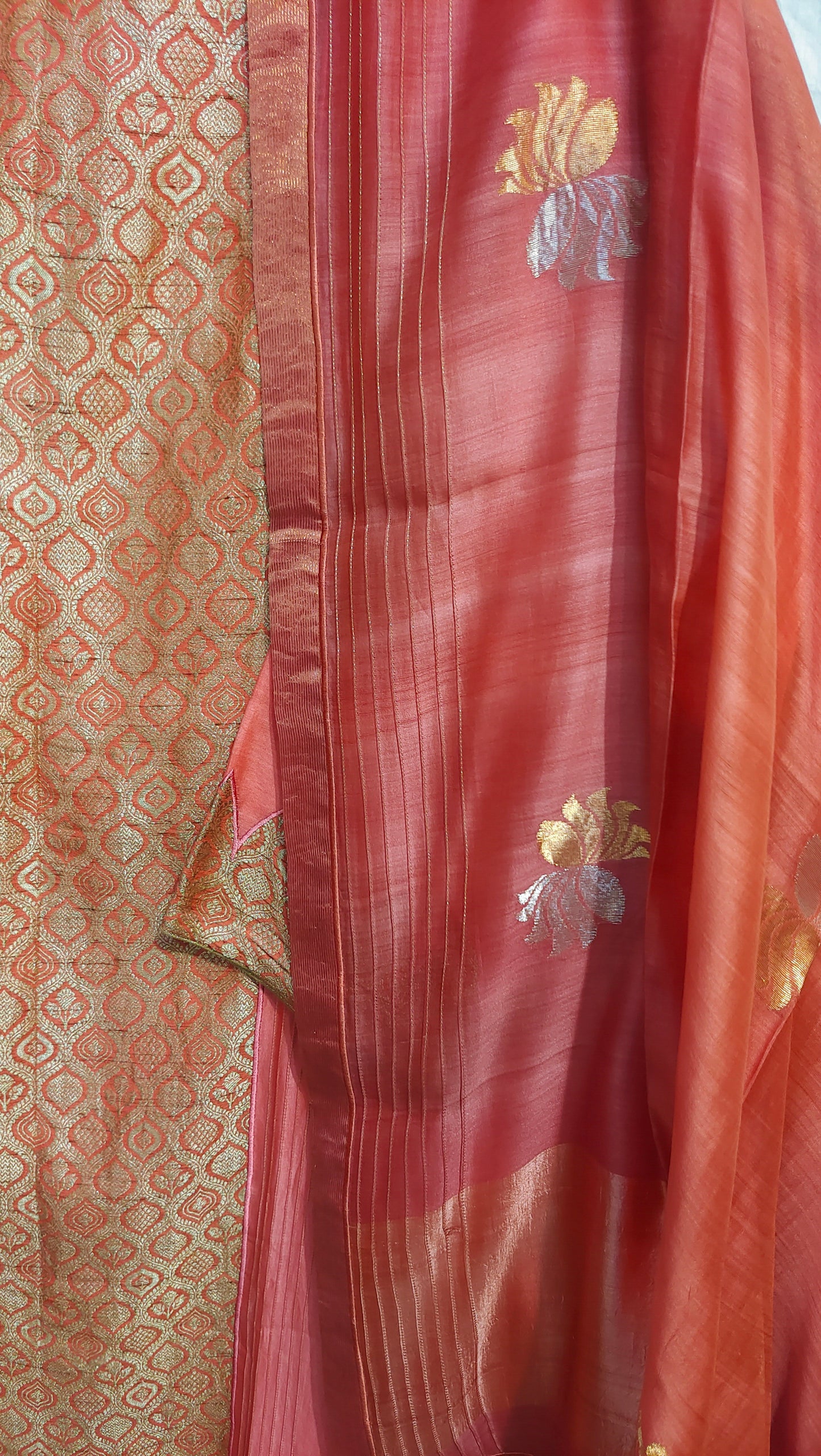 Semi Stitched Formal Chanderi Suitset