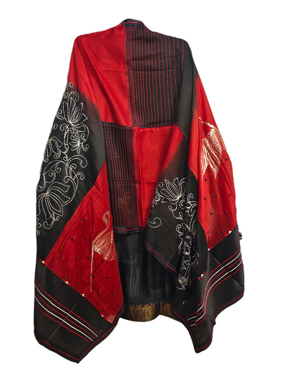 Semi Stitched Formal chanderi Suitset