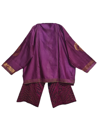 Indowestern chanderi formal coordset