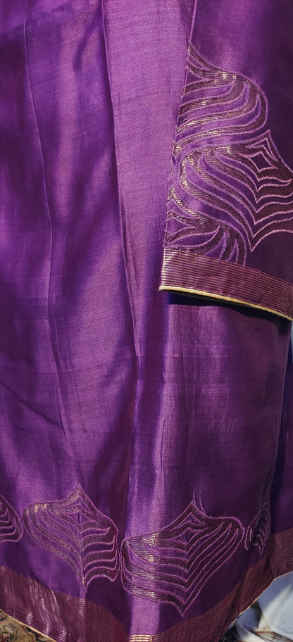 Semi Stitched Formal chanderi Suitset