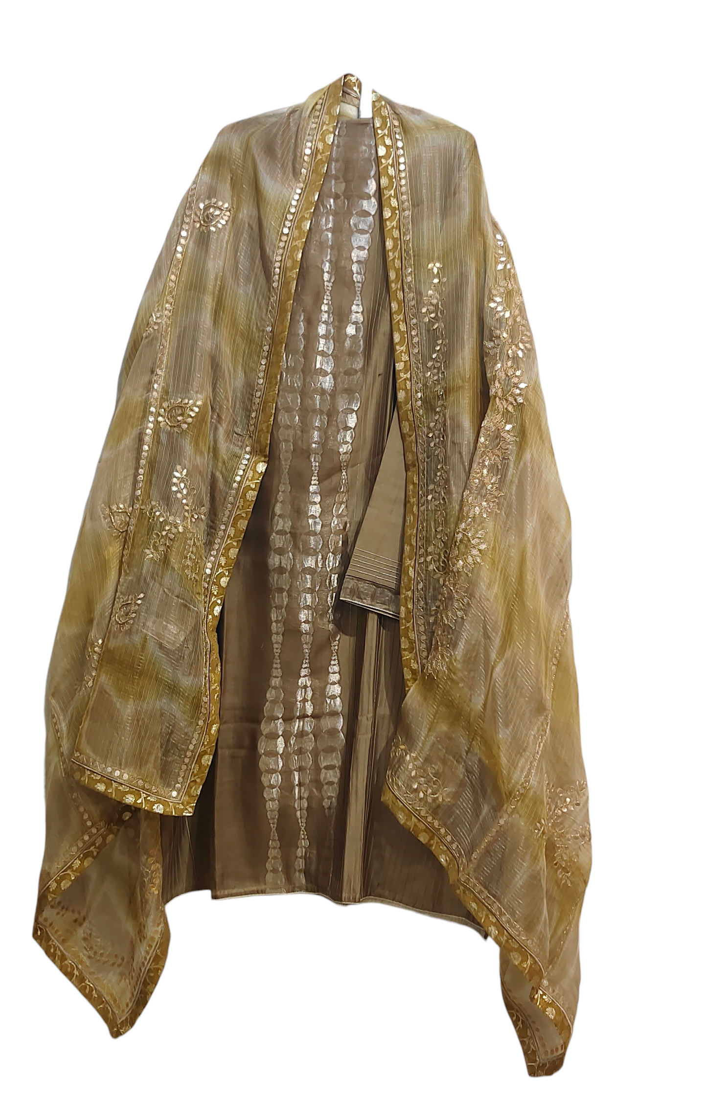 Semi Stitched Formal Chanderi Suitset