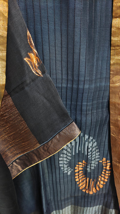 Semi Stitched Formal chanderi Suitset