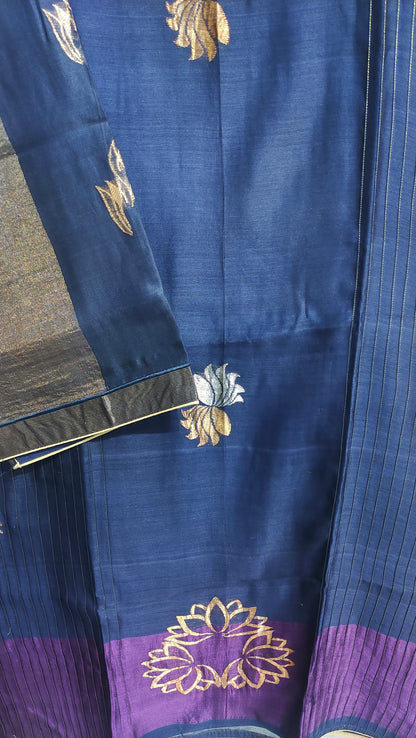 Semi Stitched Formal chanderi Suitset