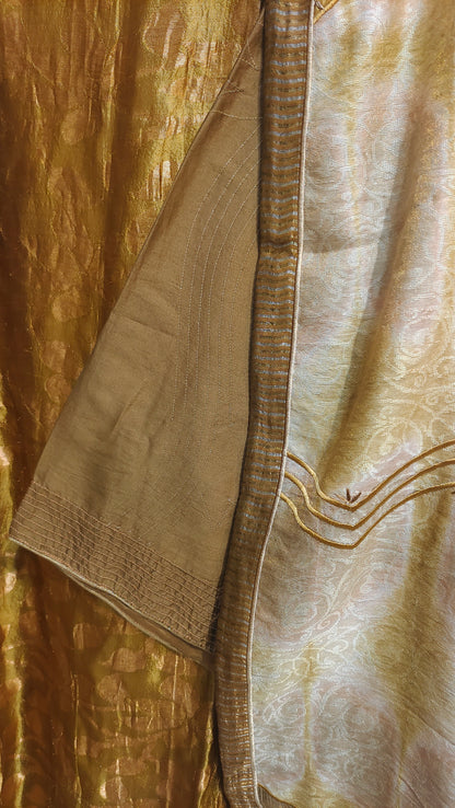 Semi Stitched Chanderi Formal Suitset