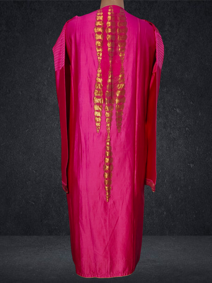 Semi Stitched Formal chanderi Kurta