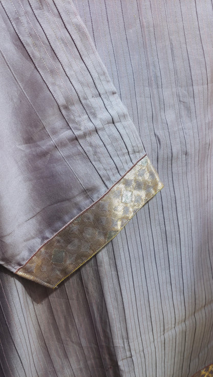 Semi Stitched Formal chanderi Suitset