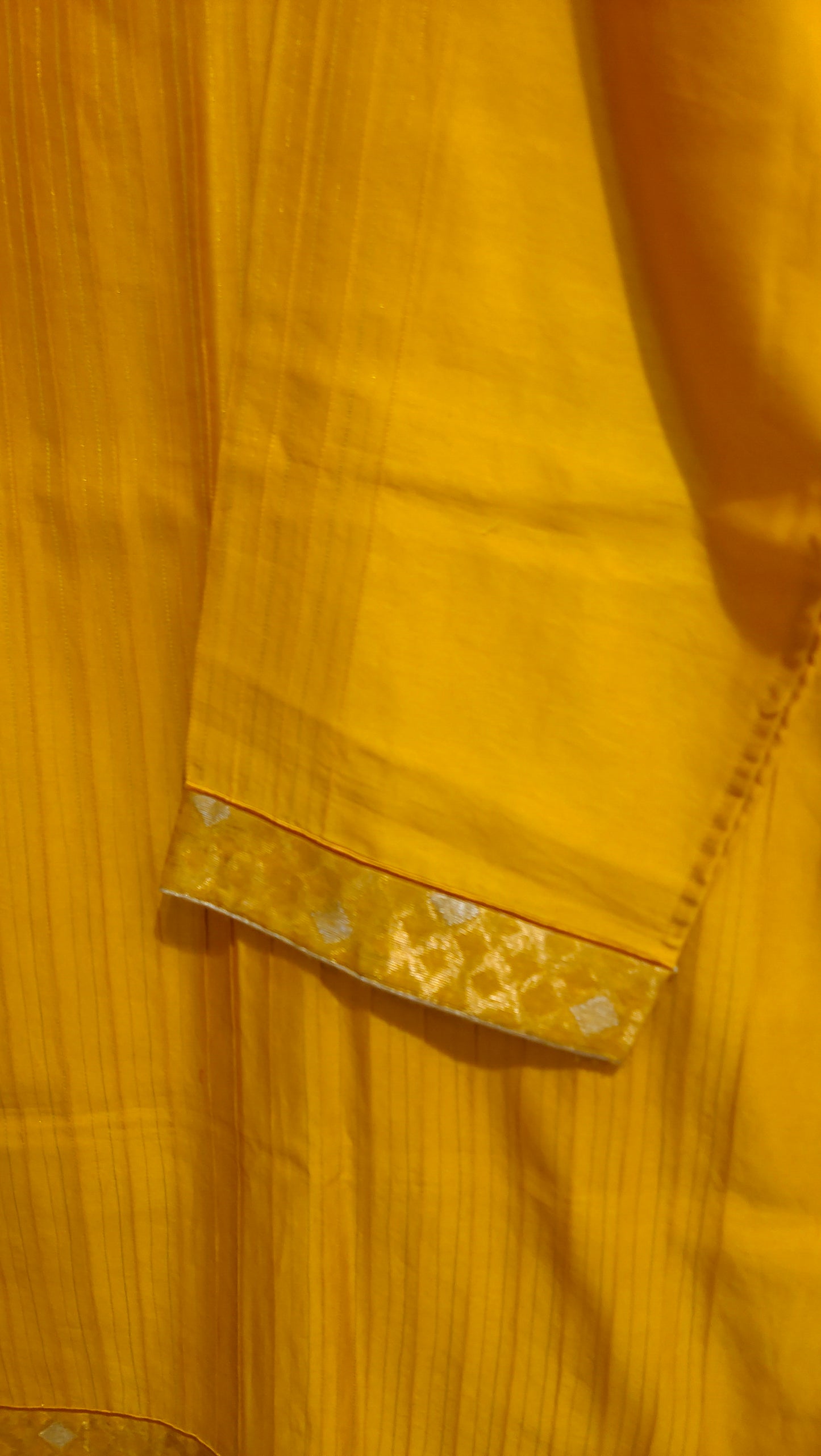 Semi Stitched Chanderi Formal Suitset