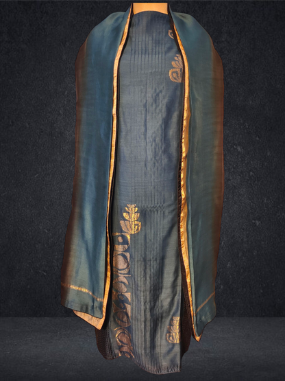 Semi Stitched Formal chanderi Suitset