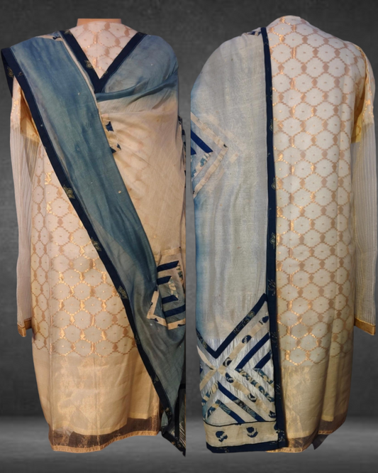 Semi Stitched Formal Chanderi suitset