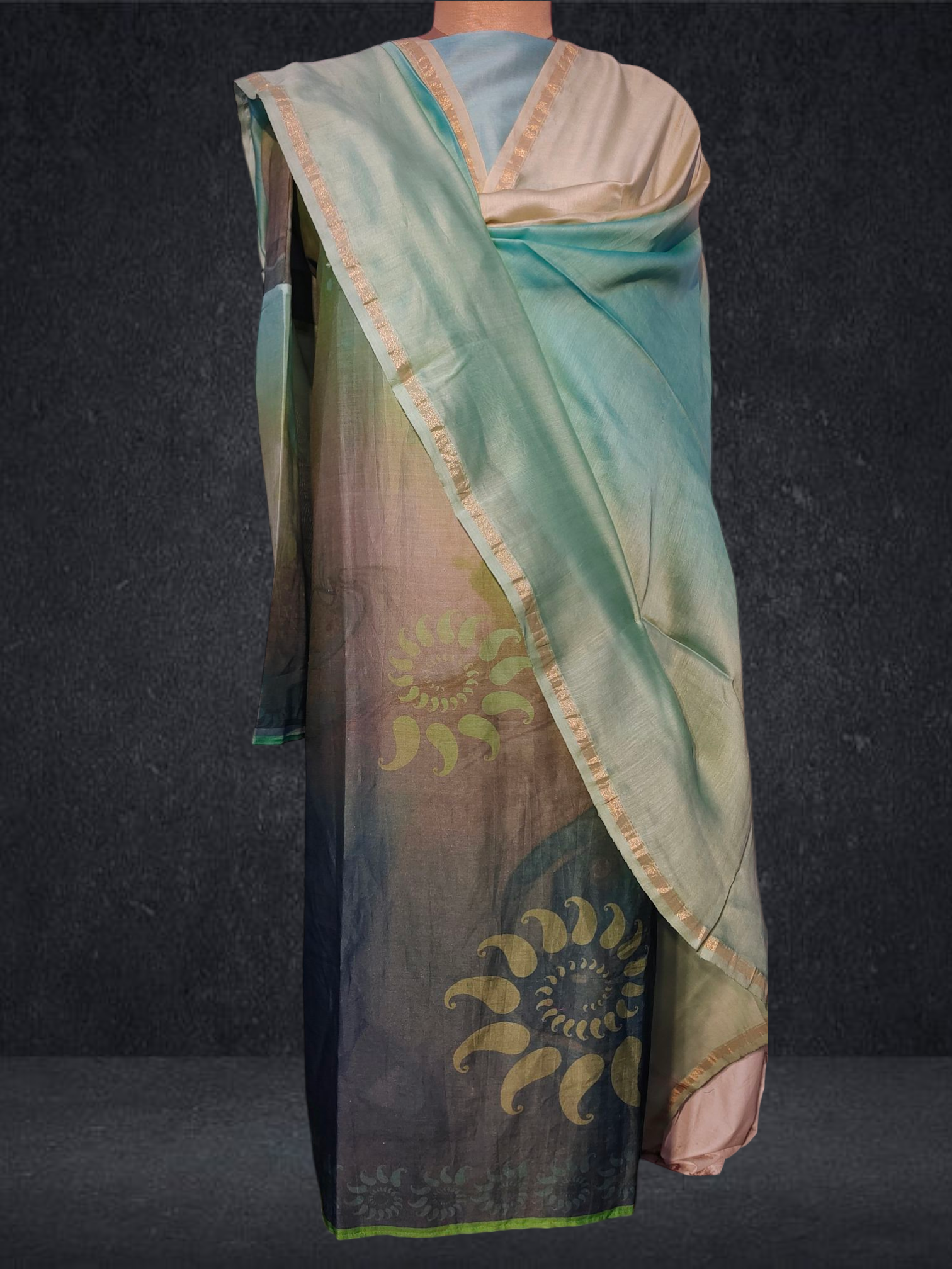Semi Stitched Cotton Suitset VISHAL KAPUR