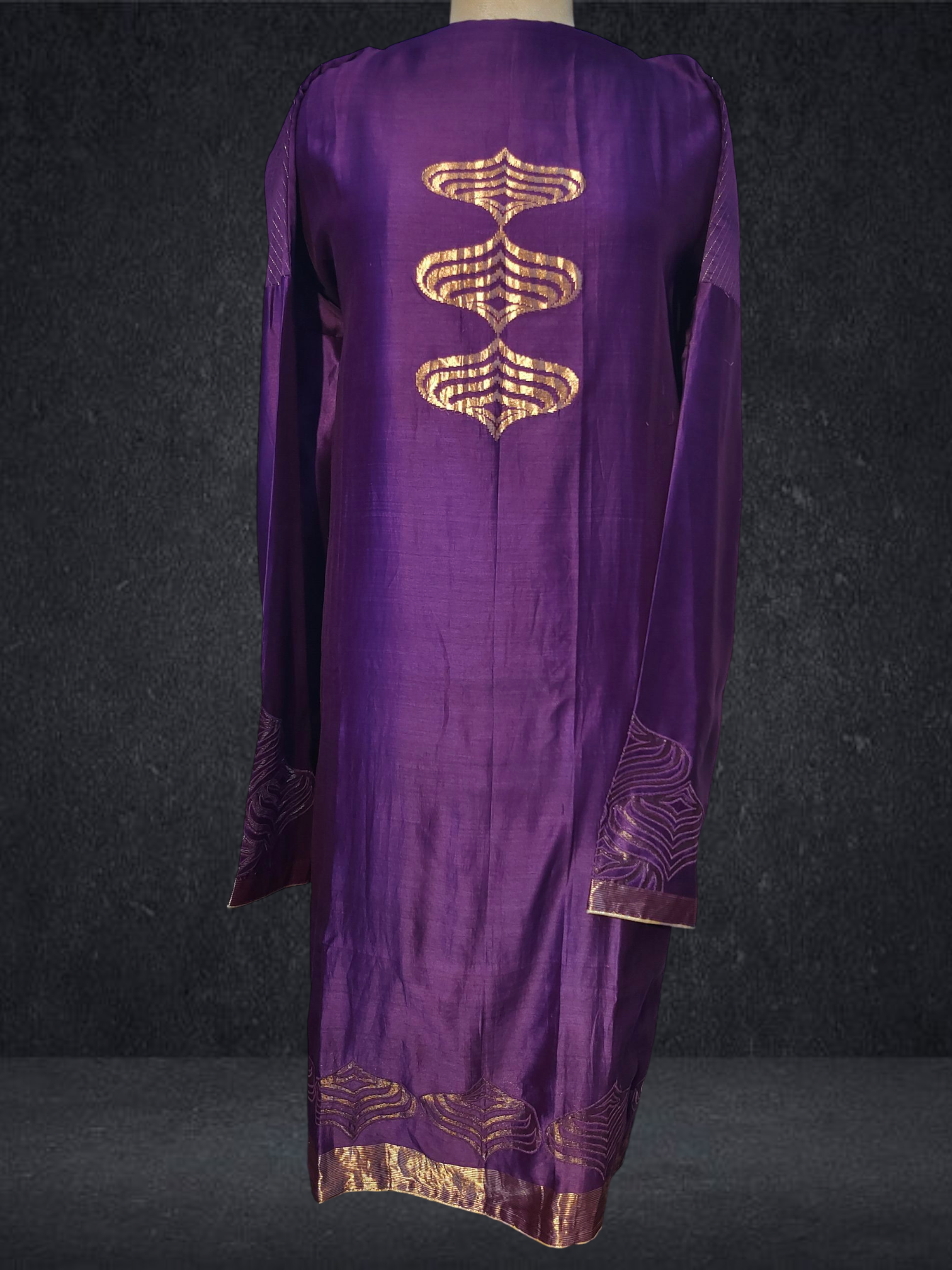 Semi Stitched Formal chanderi Suitset VISHAL KAPUR