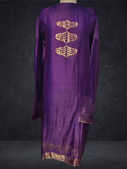 Semi Stitched Formal chanderi Suitset VISHAL KAPUR
