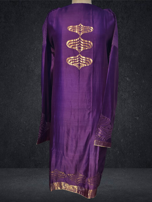 Semi Stitched Formal chanderi Suitset VISHAL KAPUR