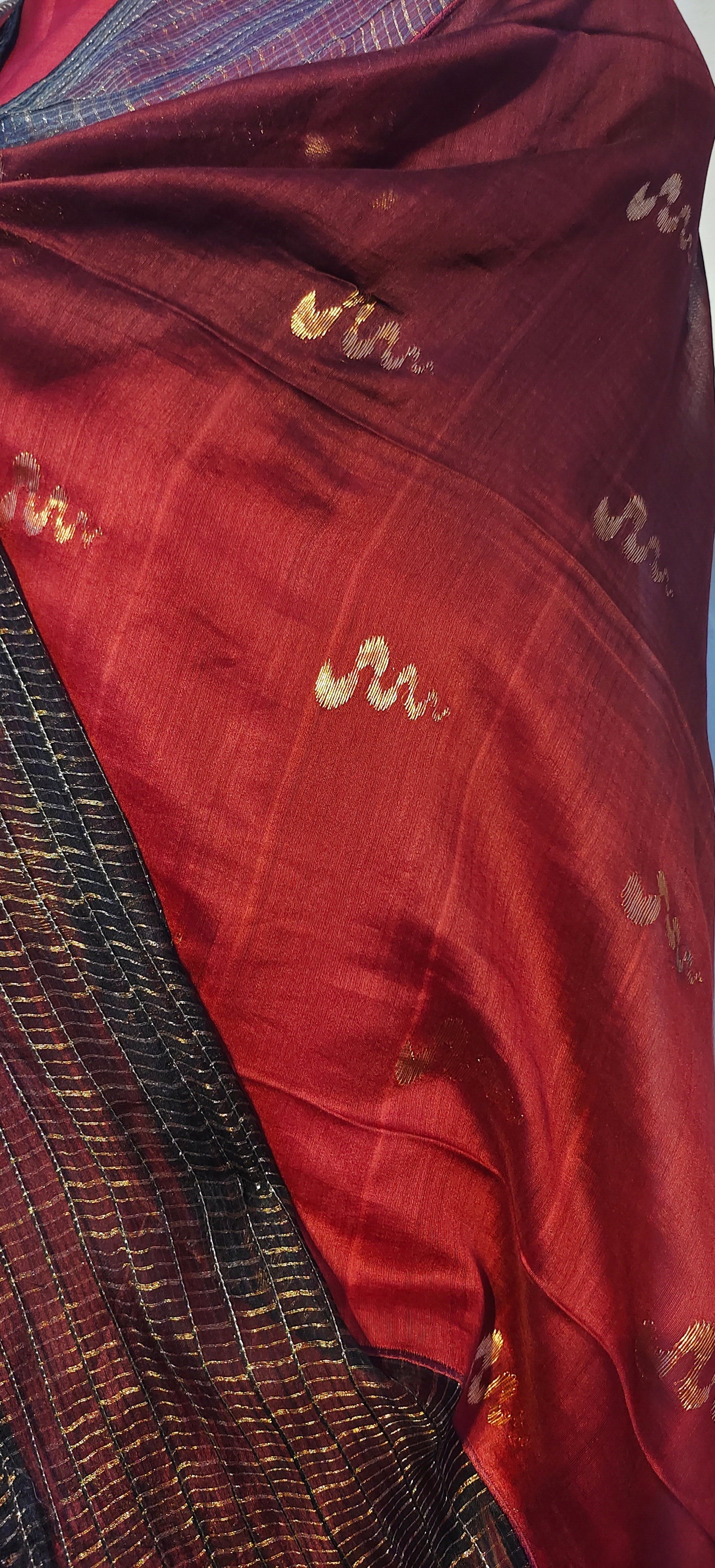 Semi Stitched Formal chanderi Suitset
