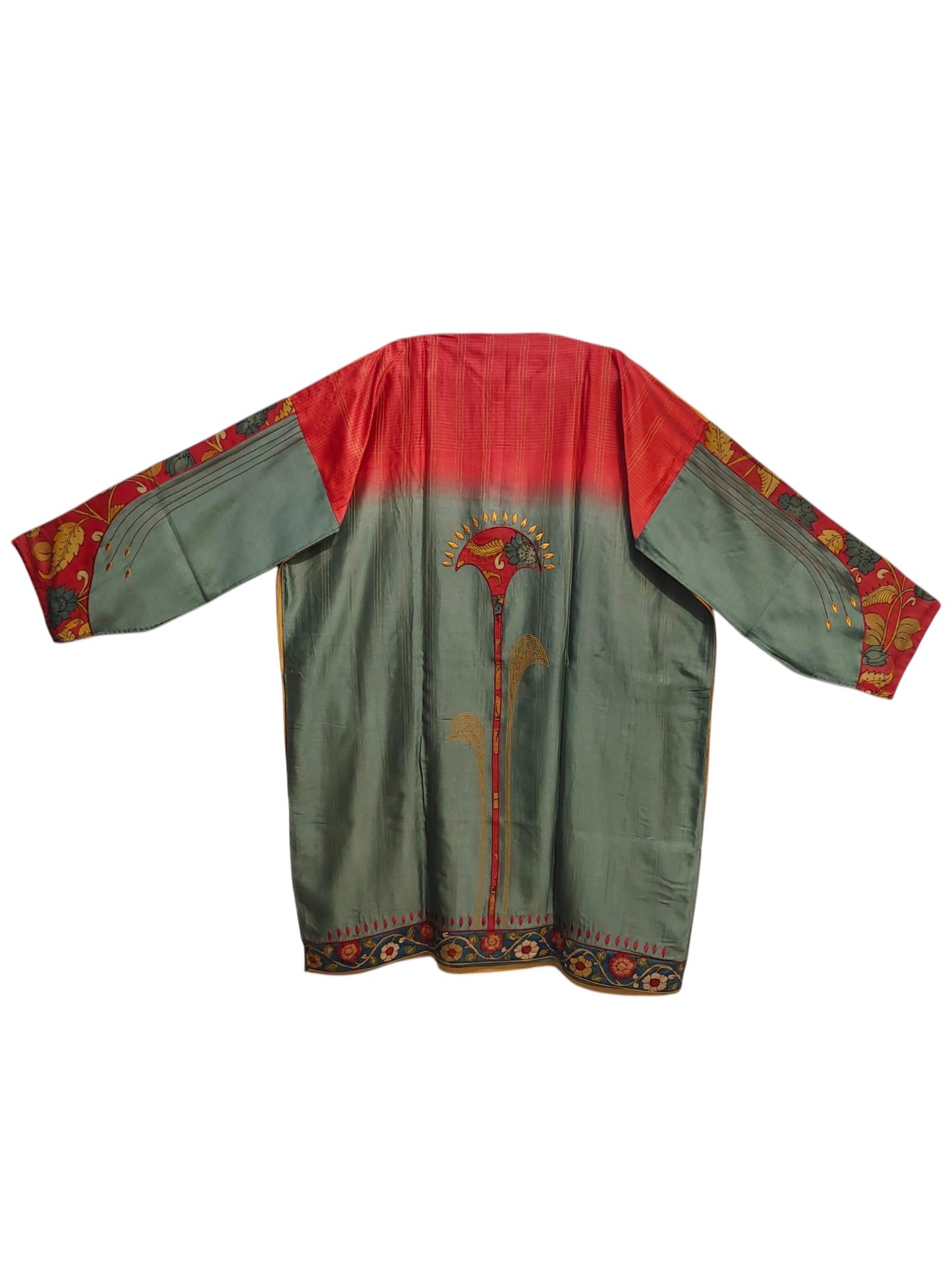 Semi Stitched Chanderi Formal Suitset