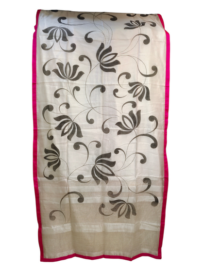 Semi Stitched Chanderi Formal Suitset