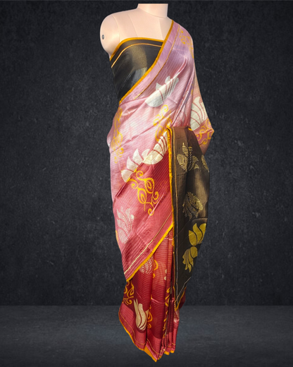 Printed Silk Saree (VKSRJUN205s) - VISHAL KAPUR