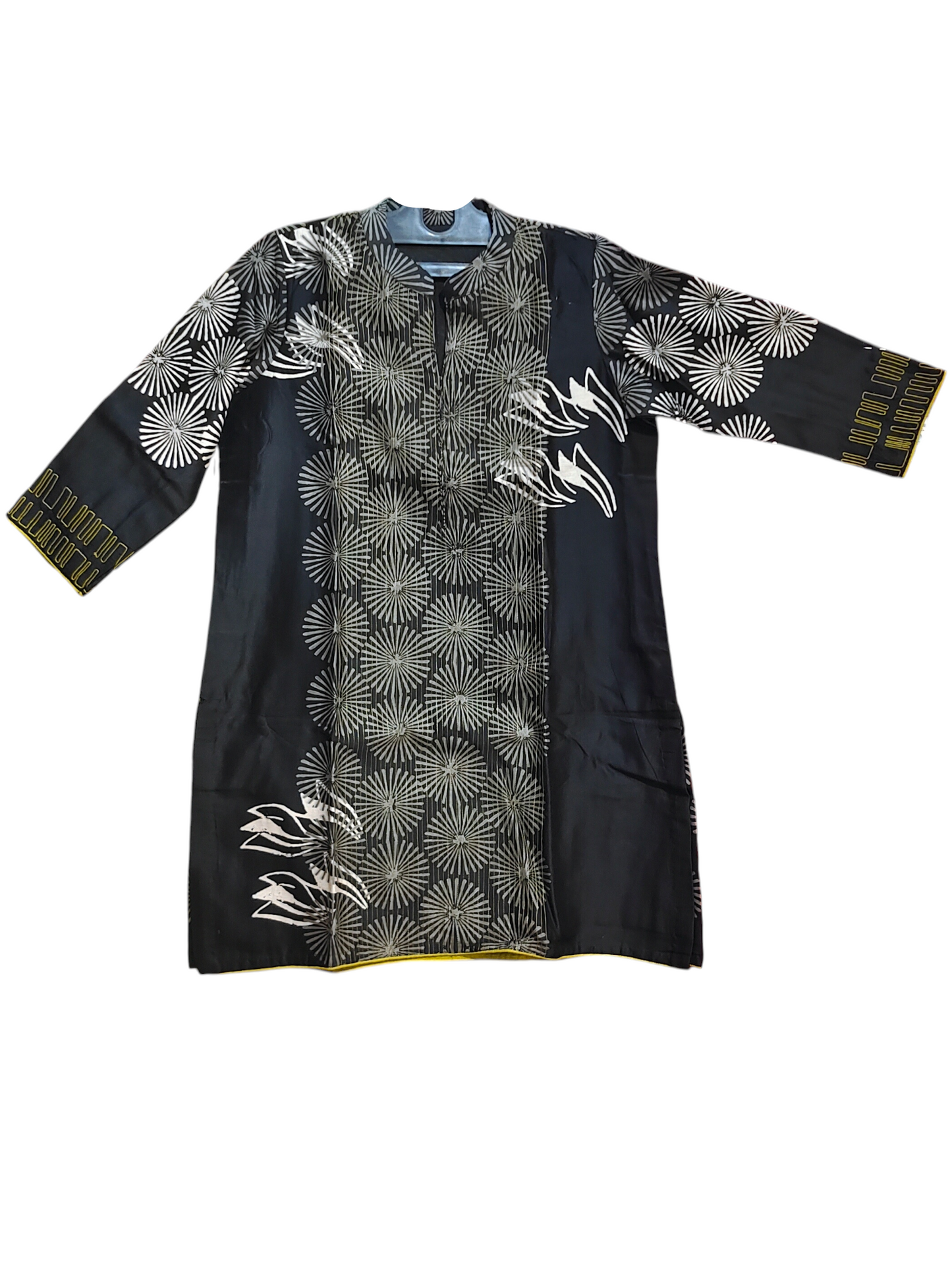 Stitched Chanderi Block Printed Tunic ready size 42