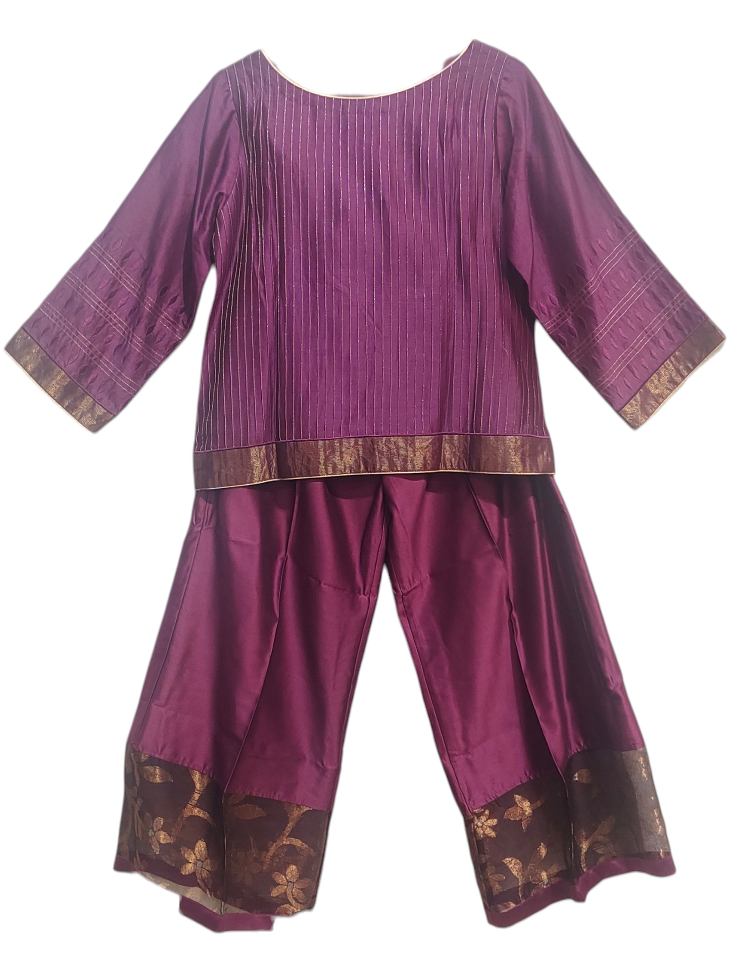 Indowestern chanderi formal coordset