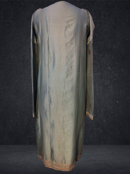 Semi Stitched Formal chanderi Suitset