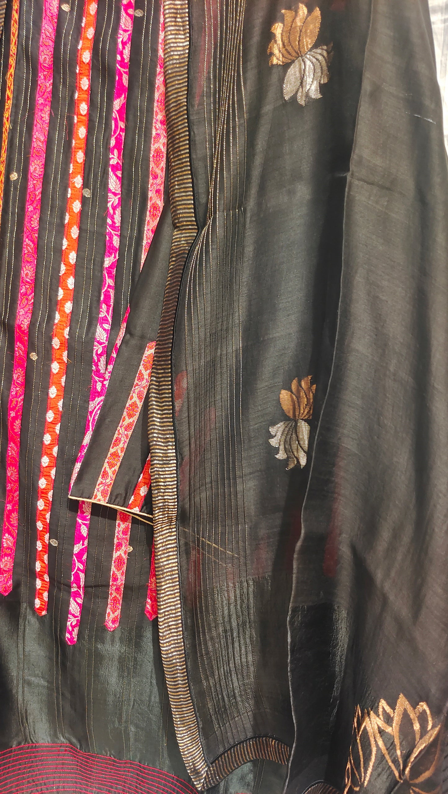 Semi Stitched Formal chanderi Suitset