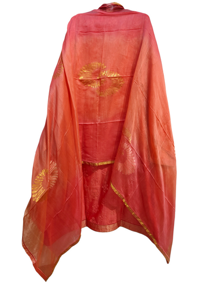 Semi Stitched Formal Chanderi Suitset