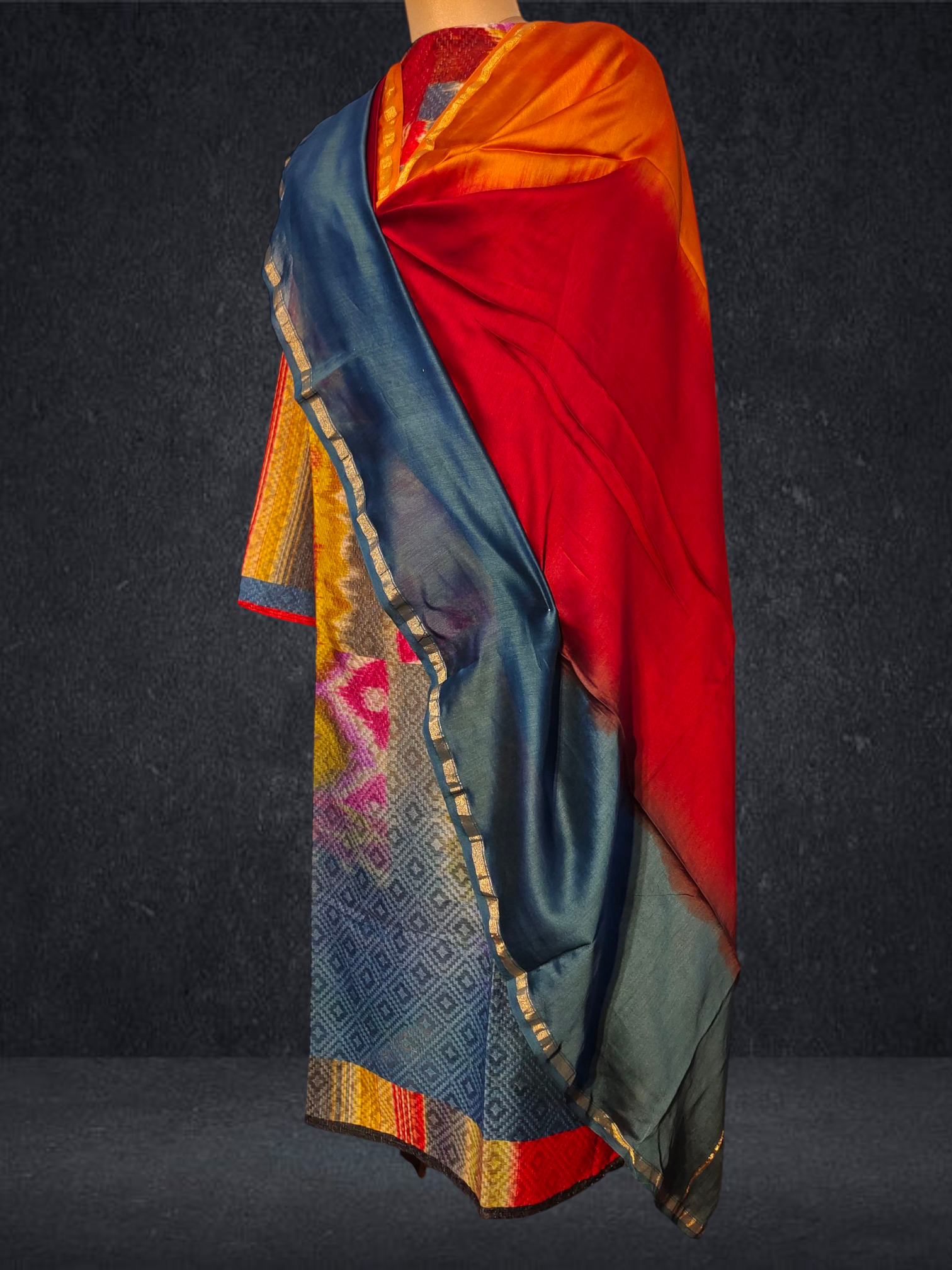 Semi Stitched Chanderi Casual Suitset VISHAL KAPUR
