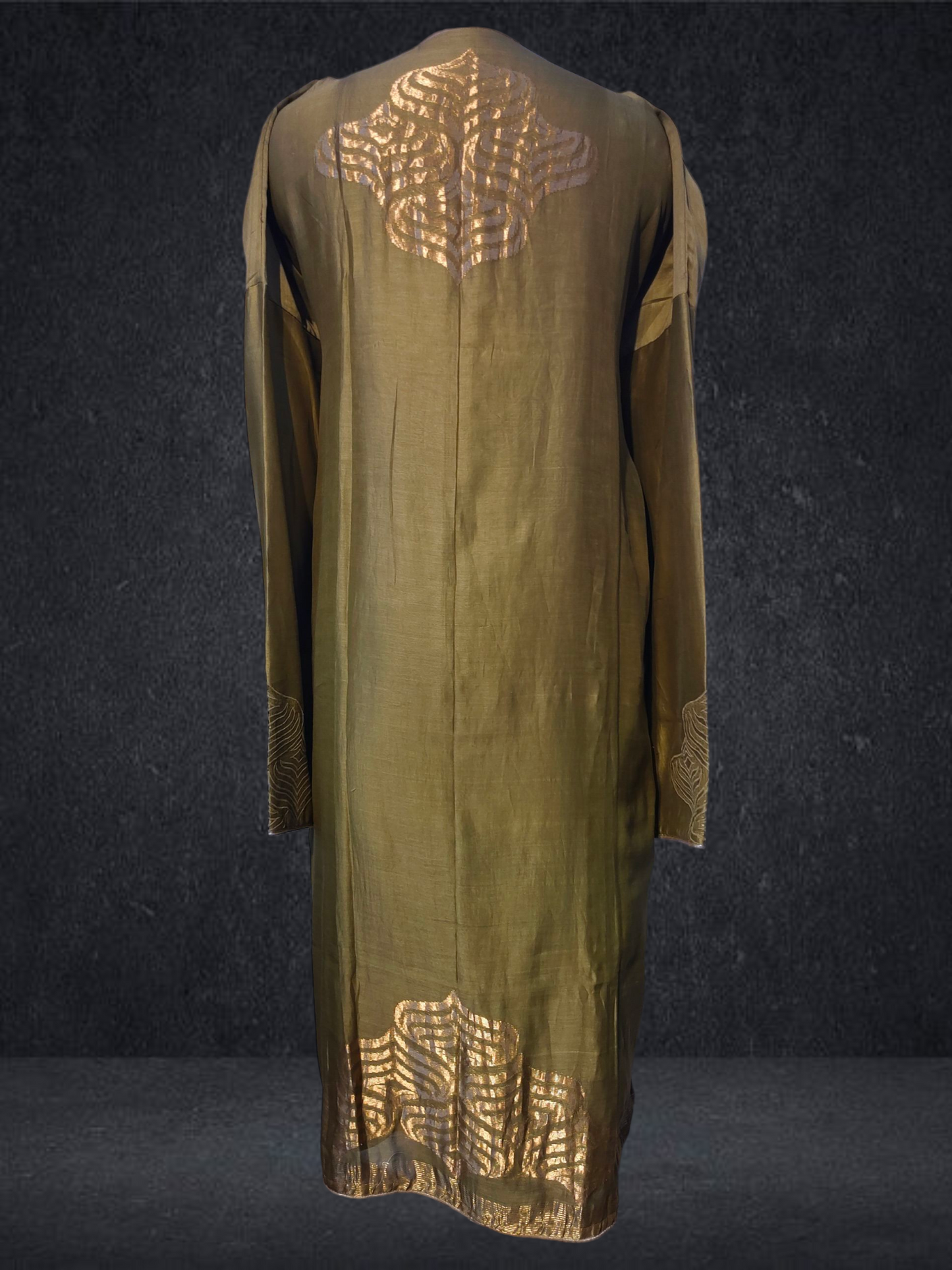 Semi Stitched Formal chanderi Kurta
