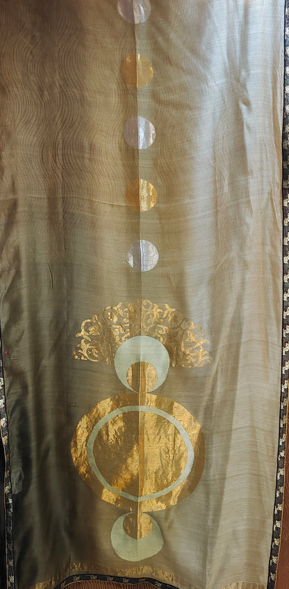 Semi Stitched Formal Chanderi Dupatta VISHAL KAPUR