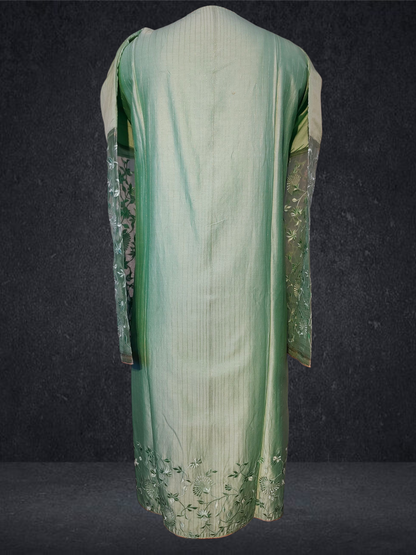 Semi Stitched Formal chanderi Suitset