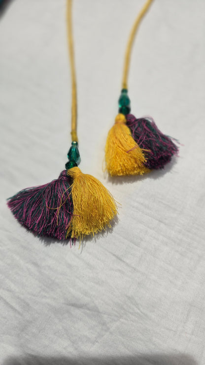 Ayaan Emerald Gold Embroidered Festive Potli