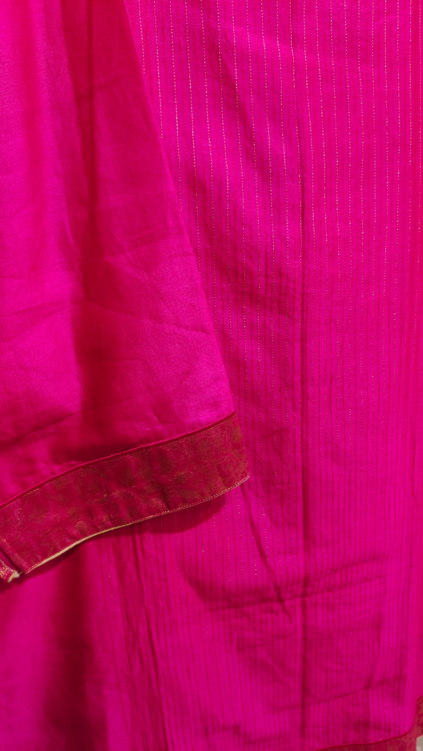 Semi Stitched Chanderi Formal Suitset