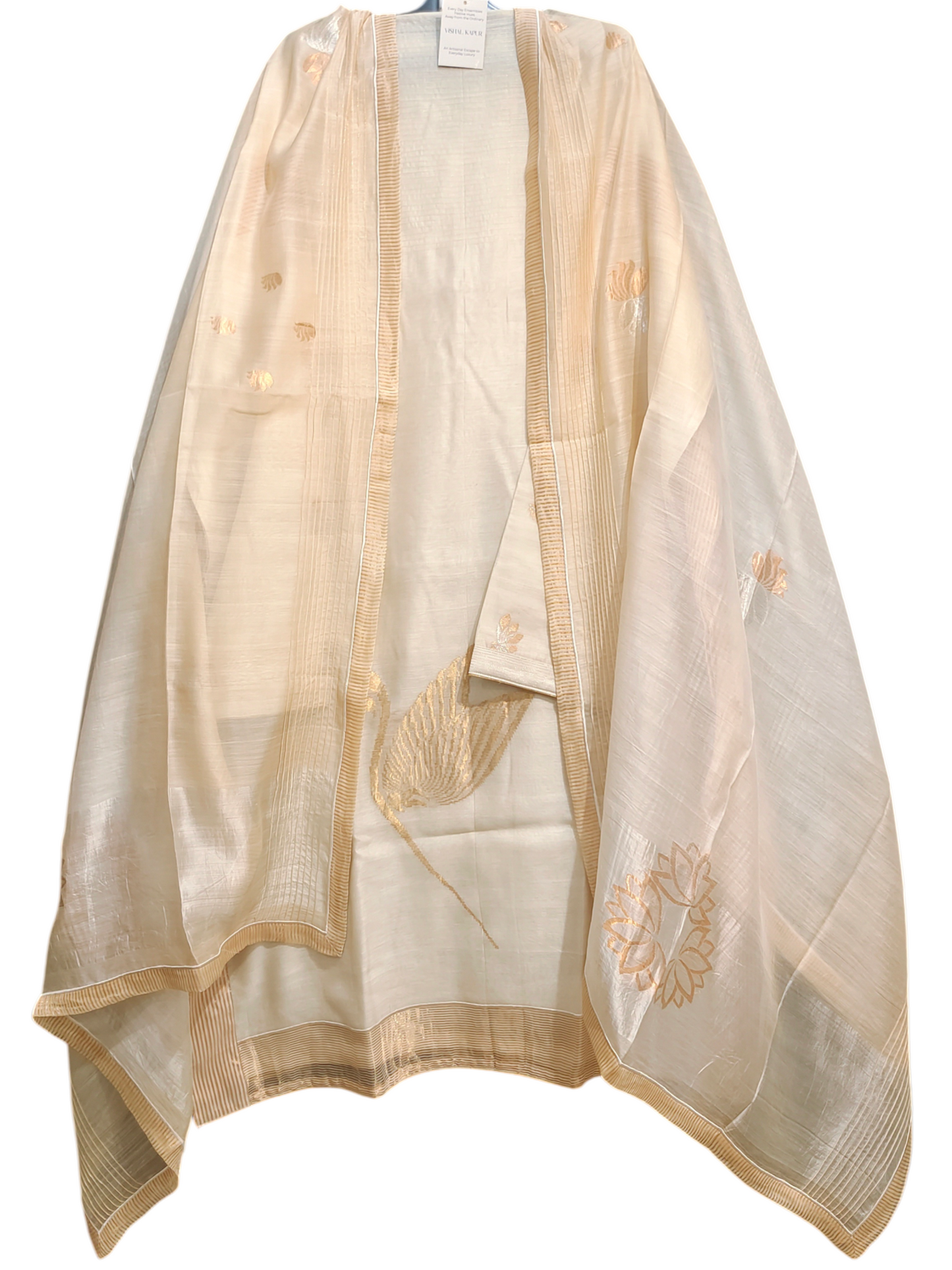 Semi Stitched Formal chanderi Suitset