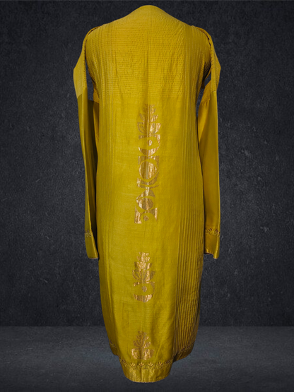 Semi Stitched Formal chanderi Suitset