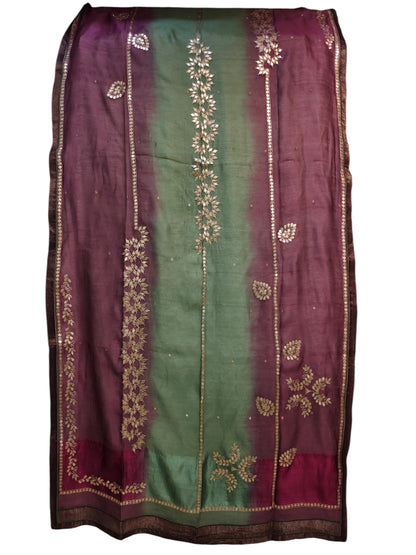 Semi Stitched Chanderi Formal Suitset