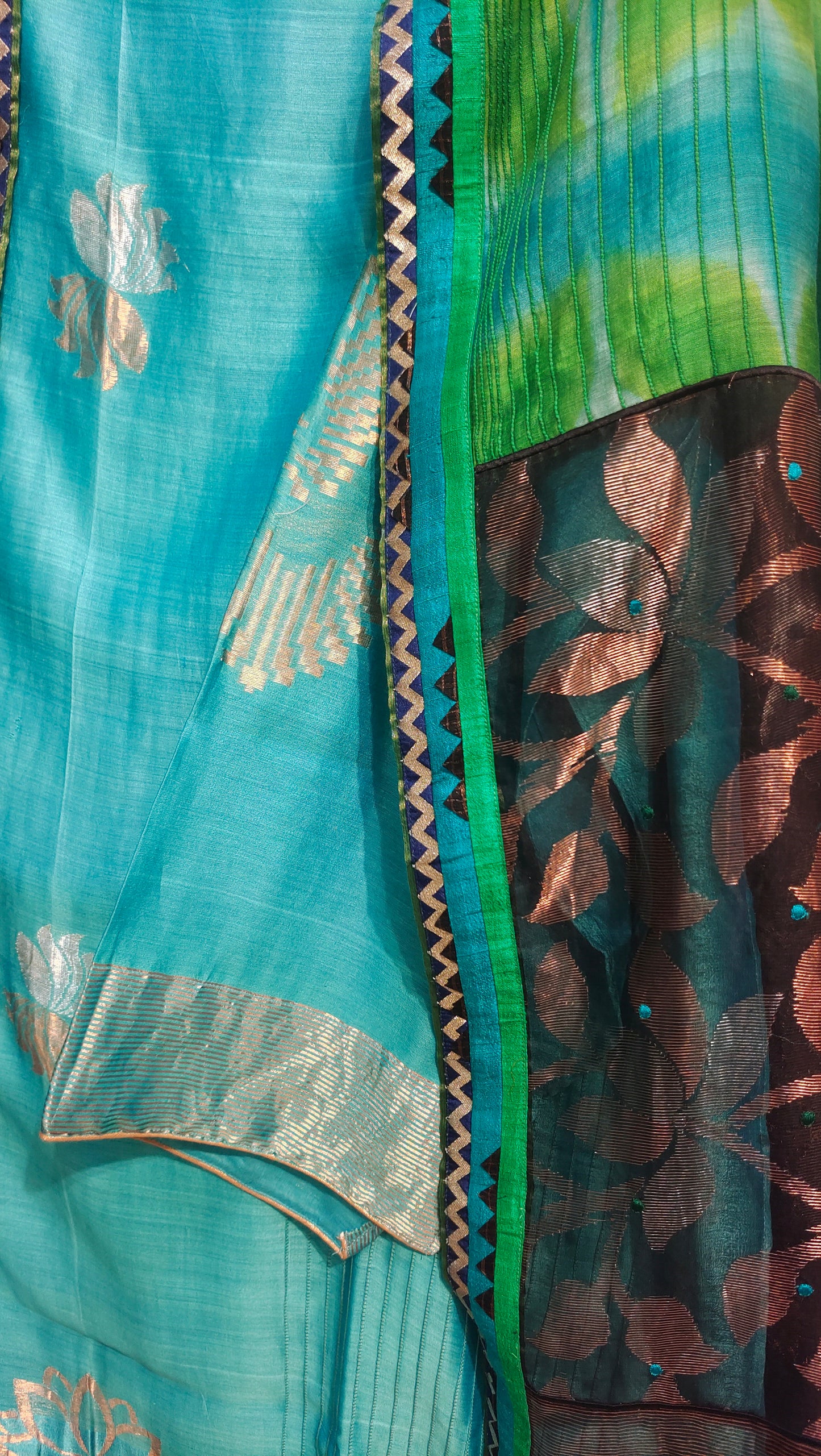 Semi Stitched Formal Chanderi Suitset