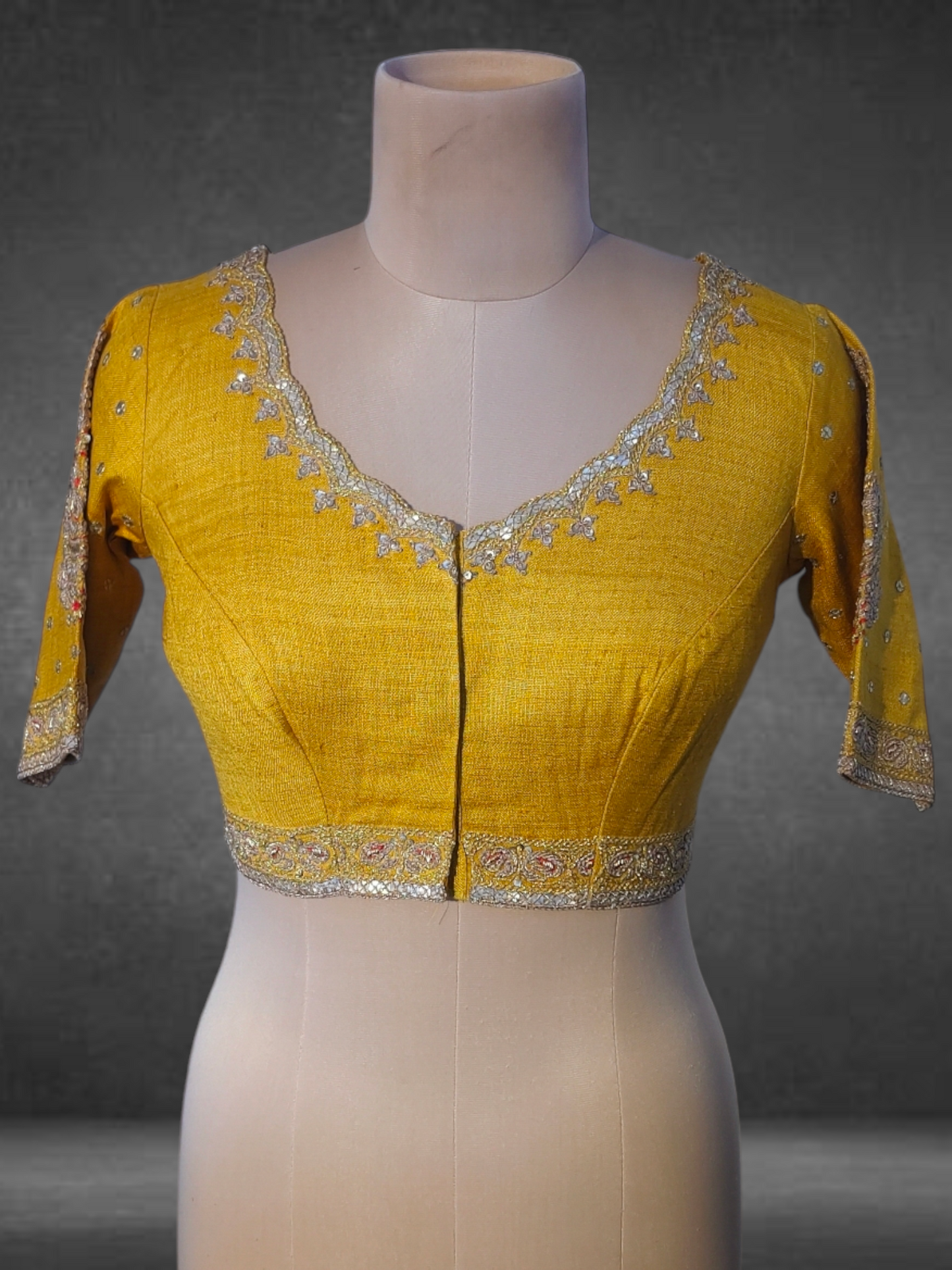 Stitched Chanderi Embroidered Formal Ɓlouse