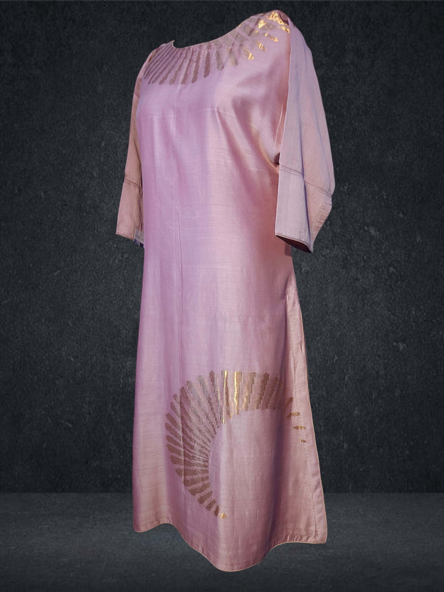 Stitched Chanderi Long Dress VISHAL KAPUR STUDIO