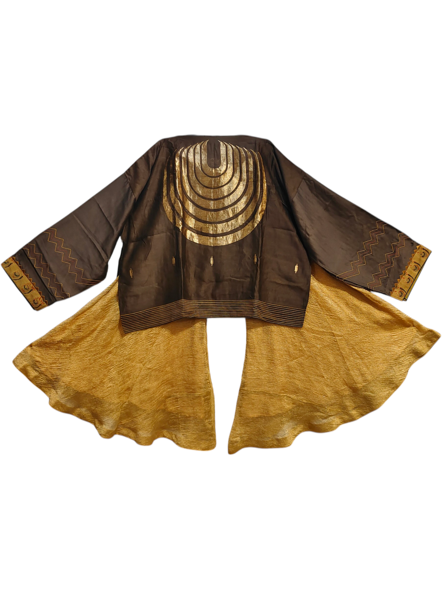 Formal chanderi Embroidered Indowestern set