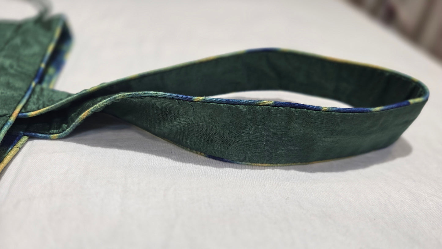 Ayaan Emerald Gold Embroidered Festive Potli