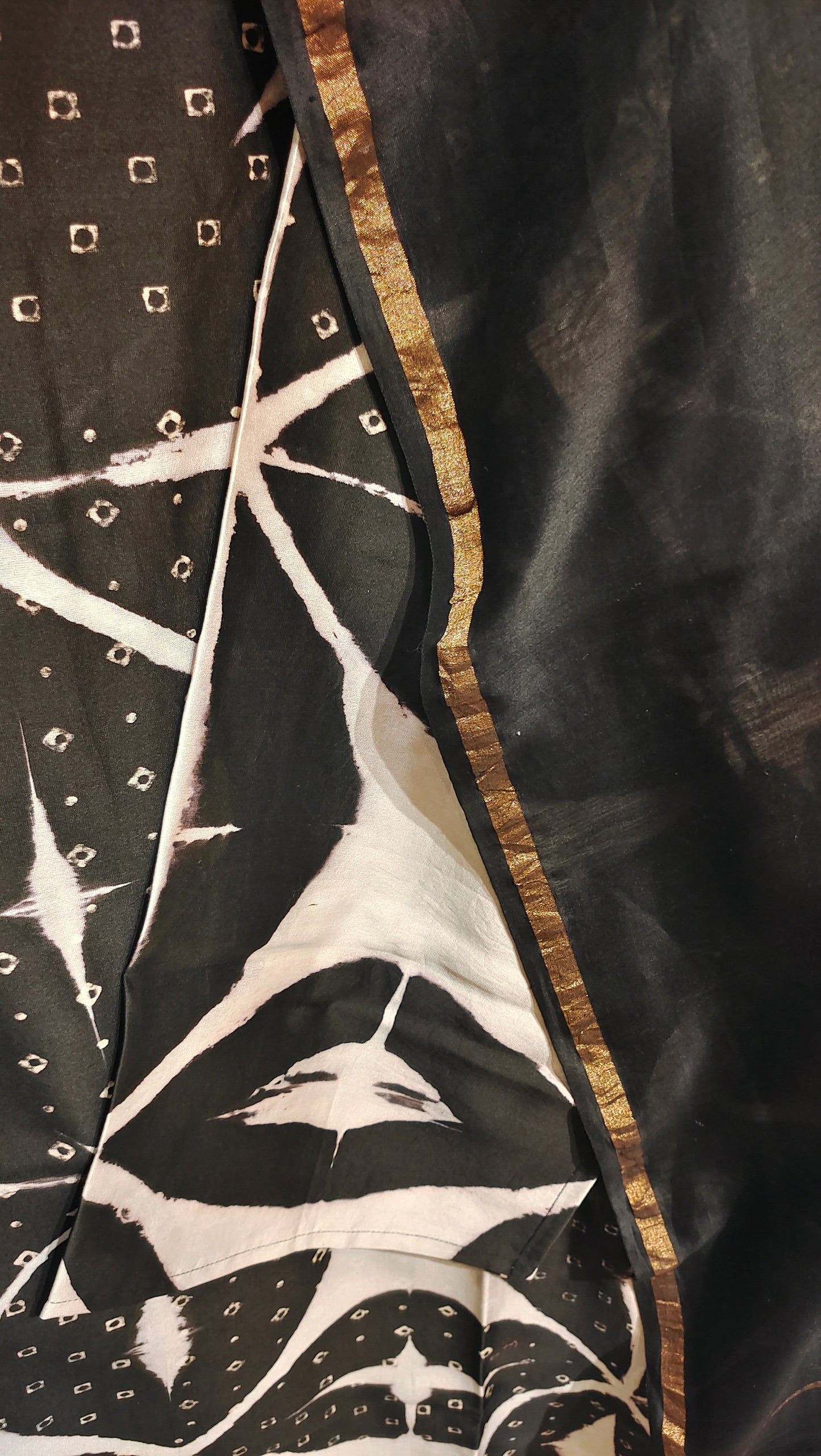 Semi Stitched Chanderi Casual Suitset