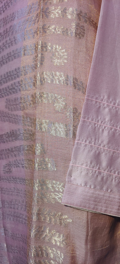 Semi Stitched Formal chanderi Kurta