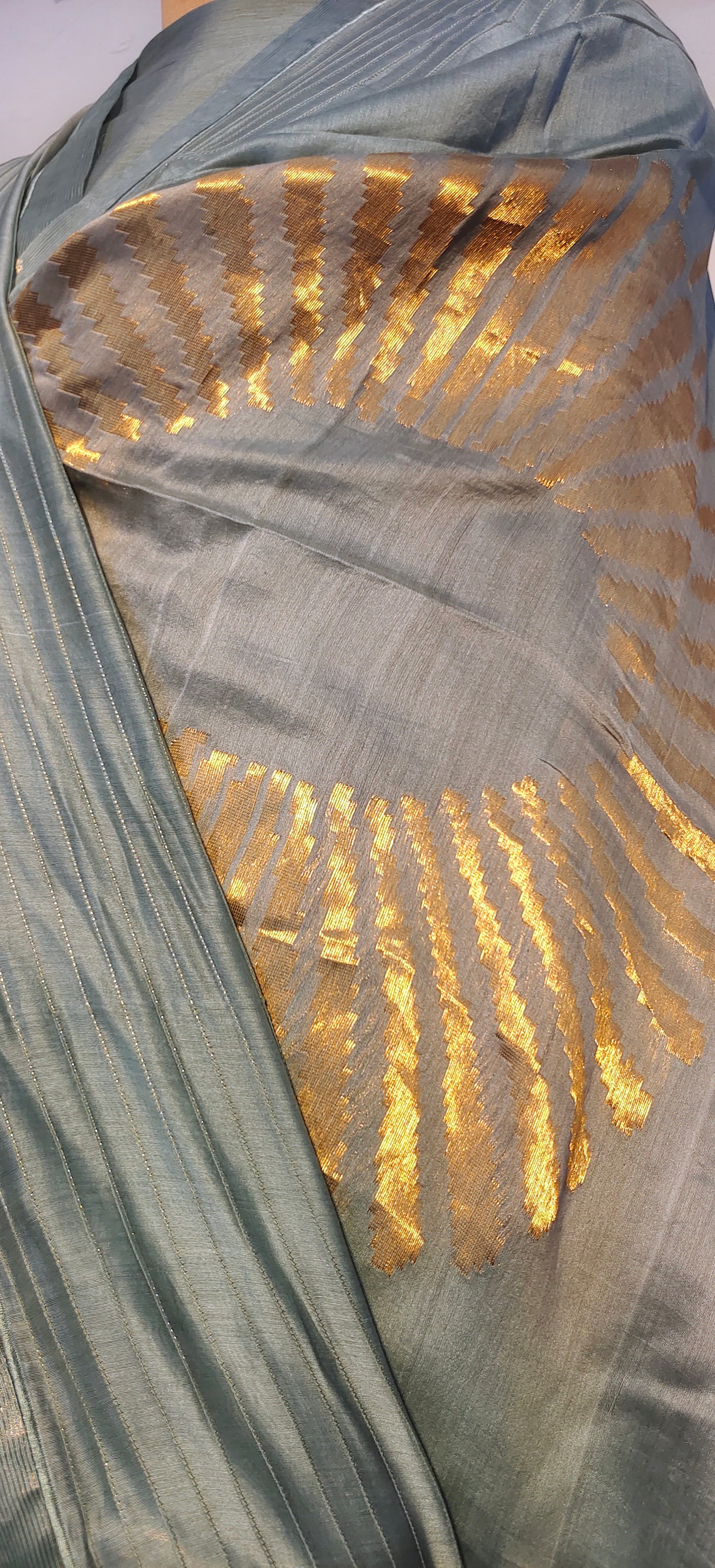 Semi Stitched Formal chanderi Suitset