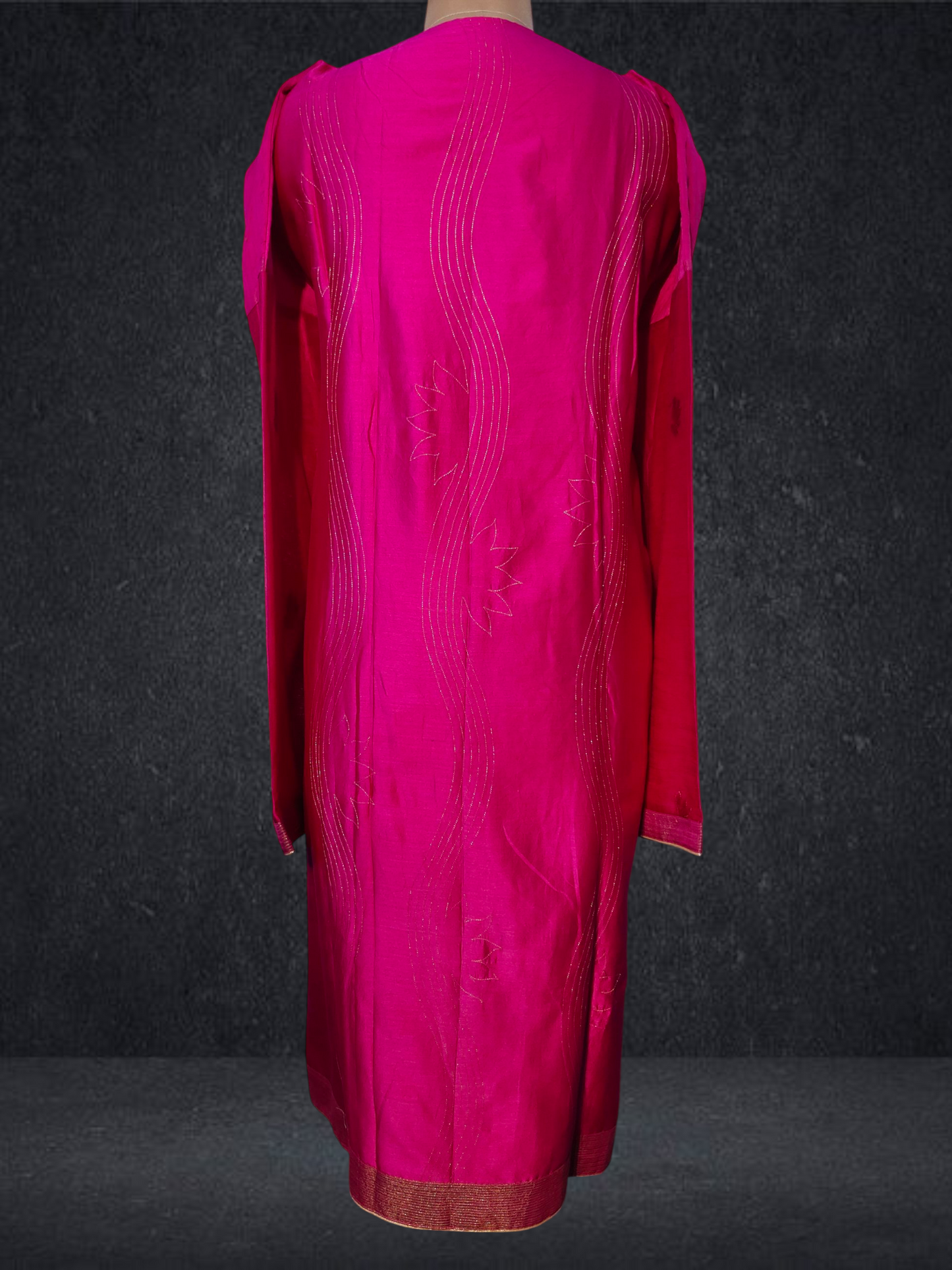 Semi Stitched Formal chanderi Suitset