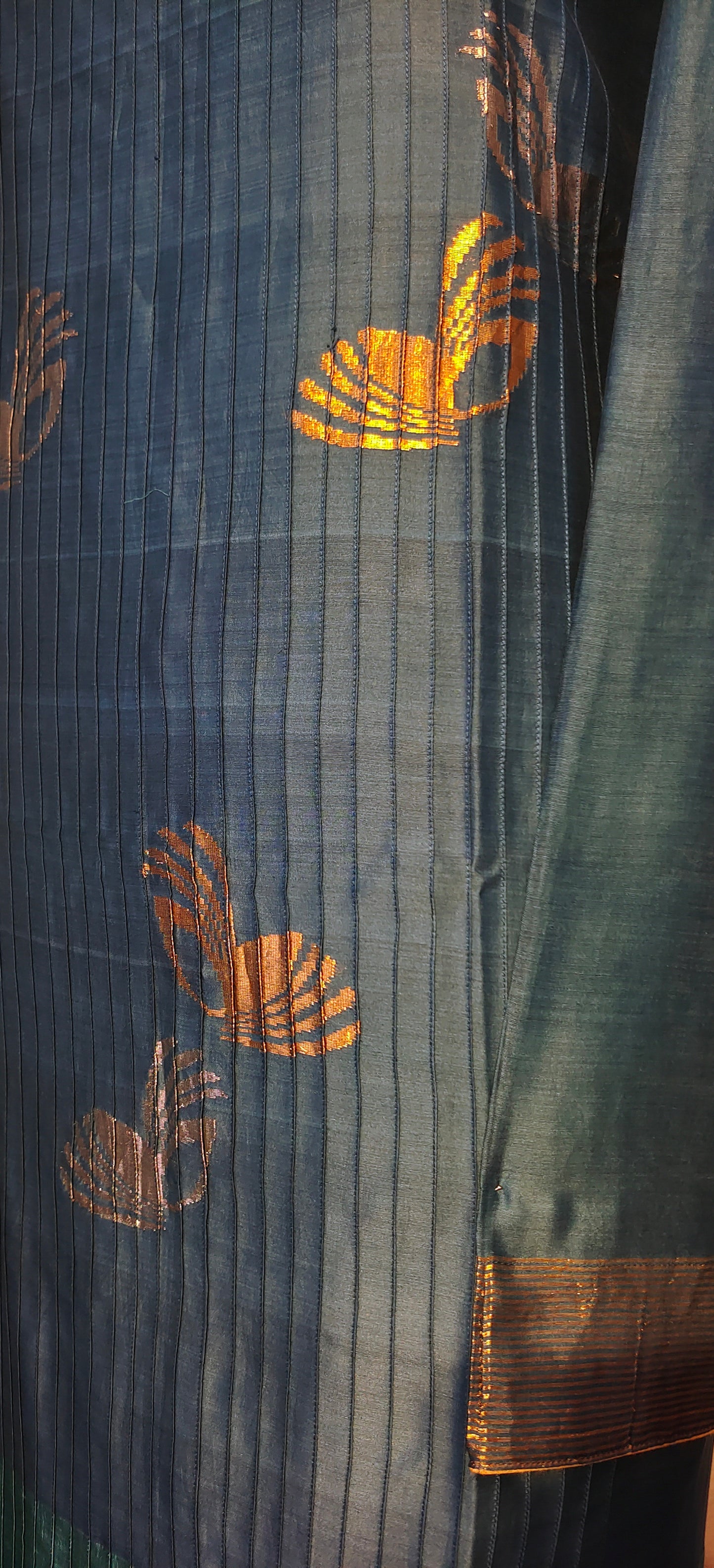 Semi Stitched Formal chanderi Suitset