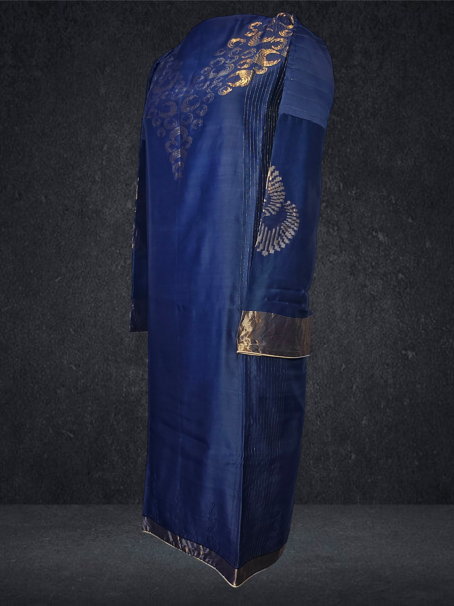 Semi Stitched Formal chanderi Suitset