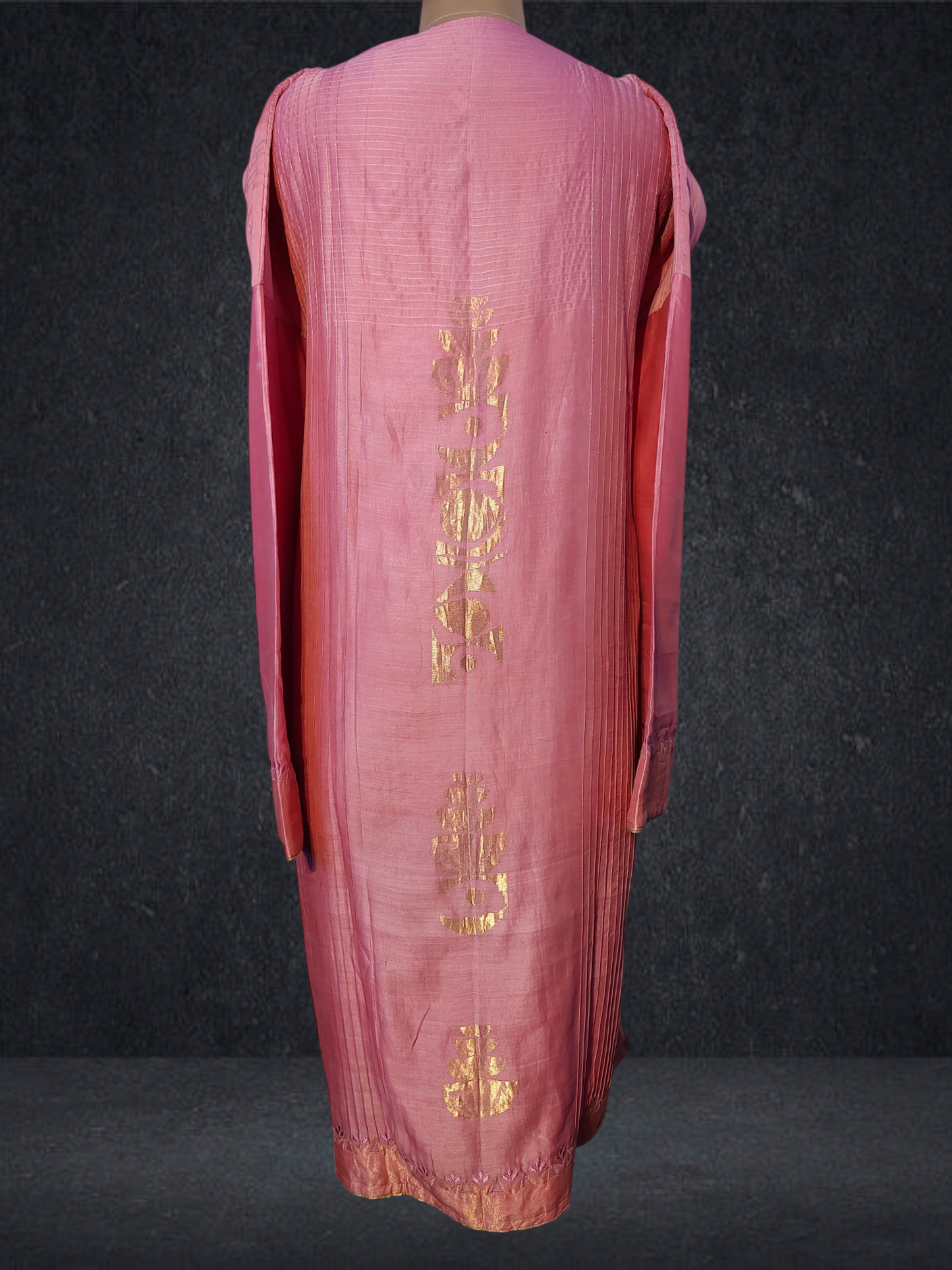 Semi Stitched Formal chanderi Suitset