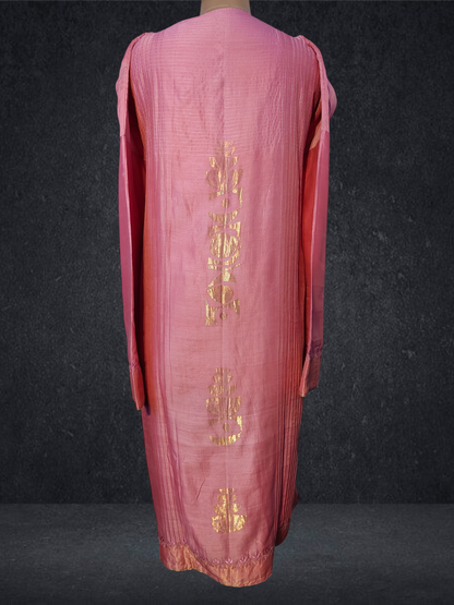 Semi Stitched Formal chanderi Suitset